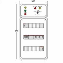 фото Щит управления электрообогревом DEVIBOX HR 4x2800 D330 (в комплекте с терморегулятором и датчиком температуры) (DBR124)