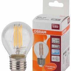 фото Лампа светодиодная LED 6Вт E27 CLP75 белый, Filament прозр.шар OSRAM (4058075218239)