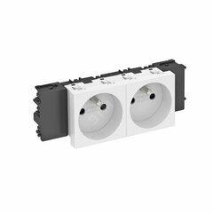 фото Розетка двойная 0° Modul45connect французский стандарт 250 В 16A (черный) (STD-F0C SWGR2)