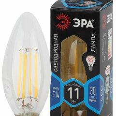 фото Лампа светодиодная F-LED B35-11w-840-E14  (филамент, свеча, 11Вт, нейтр, E14) (10/100/5000) ЭРА (Б0046987)