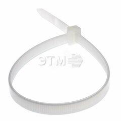 фото Хомут-стяжка кабельная нейлоновая 350x7,6 мм, белая, упаковка 100 шт (etm07-0352)