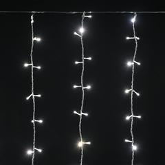 фото Гирлянда занавес 1,5х1,5м 160 светодиодов теплый белый свет IP20 прозрачный шнур 3м 230В транзит (LGDB201-1-160-L1-T-S-20)