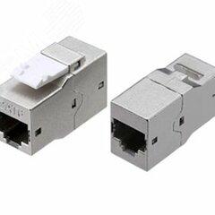 фото Адаптер CA2-KJ-C6-SH-BK проходной (coupler) RJ-45(8P8C) формата Keystone Jack (CA2-KJ-C6-SH-BK)