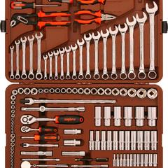фото Набор инструмента универсальный 1/4'', 3/8'' и 1/2''DR, 141 предмет (OMT141S)