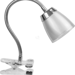 фото Светильник настольный светодиодный NDF-C006-6W-4K-S-LED на прищепке гибкий серый (71575 NDF-C006)