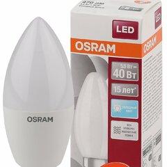 фото Лампа светодиодная LED 5Вт Е14 CLB40 FR белый, матовая свеча OSRAM (4058075056886)