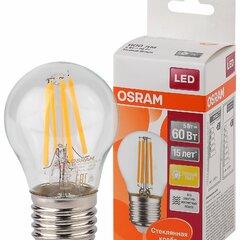 фото Лампа светодиодная LED 5Вт E27 CLP60 тепло-бел, Filament прозр.шар OSRAM (4058075212510)