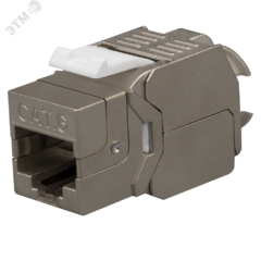 фото Модуль розеточный Keystone Jack 8P8C (RJ-45) STP Cat.6 безинструментальная заделка 180° SL21-TLSE10 SUPRLAN SYSTEM Project