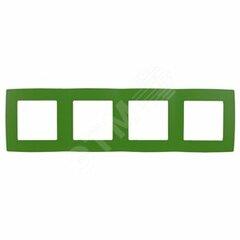 фото Рамка на 4 поста, Эра12, зелёный, 12-5004-27 (Б0019430)