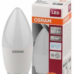 фото Лампа светодиодная LED 6,5Вт Е27 6500К  600лм свеча 230V FR В (замена 60Вт) OSRAM LS (4058075467668)