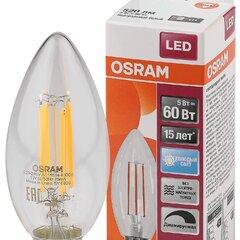 фото Лампа светодиодная LED 5Вт E14 CLB60D белый, Filament диммируемая,прозр.свеча OSRAM (4058075230385)