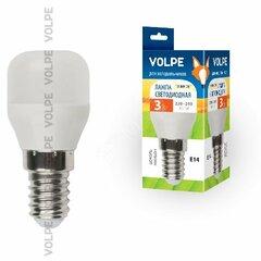 фото LED-Y27-3W/WW/E14/FR/Z Лампа светодиодная для холодильников. ТМ Volpe Матовая колба. Материал корпуса пластик. Цвет свечения теплый белый. Упаковка картон (LEDY273WWWE14FRZ)