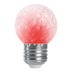 фото Лампа светодиодная LED 1вт Е27 строб красный шар (LB-377)