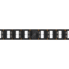 фото Панель 19'', 1U, 24 угловых порта, Кат.6, RJ45/8P8C, неэкран., черная (NMC-RP24UE2-AN-1U-BK)