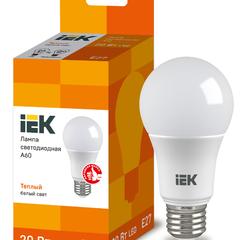 фото Лампа светодиодная LED 20вт Е27 тепло-белый ECO (LLE-A60-20-230-30-E27)
