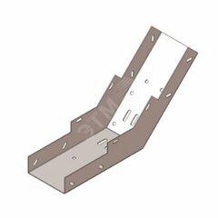 фото Лоток замковый глухой КПЗГ 100х65-45 УТ1,5 для поворота трассы вверх на 45, оцинкованный лист(толщина покрытия 10 -18 мкм) S1,0 (П0000007667)