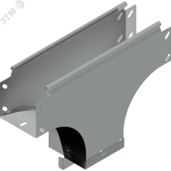 фото Ответвитель Т-образный вниз боковой 100х50 отвод 100х50 S=1,0мм гор.оцинк.