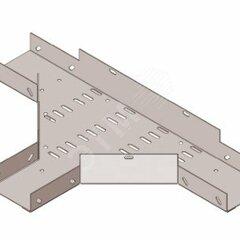 фото Лоток тройниковый замковый перфорированный ОТЗ 400х100 УТ1,5, горячее цинкование(толщина покрытия 40 -120 мкм) S1,5 (П0000015961)