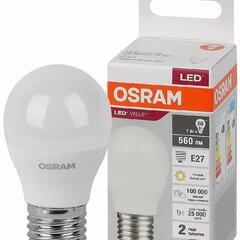 фото Лампа светодиодная LED 7 Вт E27 3000К 560Лм шарик 220 В (замена 60Вт) OSRAM (4058075579804)