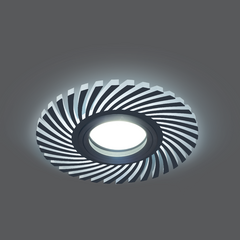 фото Светильник ИВО-3w 4000K,Gu5.3,кругл/узор черный Backlight Gauss (BL132)