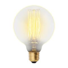 фото Лампа накаливания декоративная ДШ 60 вт 300 Лм E27 Vintage IL-V-G95-60/GOLDEN/E27 VW01Uniel (UL-00000479)