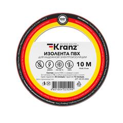 фото Изолента ПВХ KRANZ 0.13х15 мм, 10 м, красная 10шт (etmKR-09-2004)