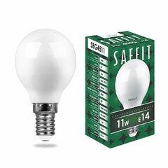 фото Лампа светодиодная LED 11вт Е14 белый матовый шар (SBG4511)