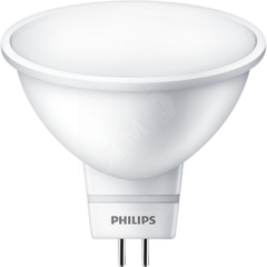 фото Лампа светодиодная LED MR16 50 Вт 400 Лм 2700 К GU5.3 К 220 В IP20 Ra 70-79 (класс 2А) LED spot PHILIPS (929001844508)