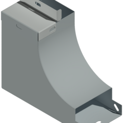 фото Угол внутренний боковой правый 300х80 отвод 300х80 S=1.0мм оцинкванный (STVSMR.3008.3008.10)