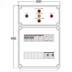 фото Щит управления электрообогревом DEVIBOX FHR 1x4400 D330 (в комплекте с терморегулятором и датчиком температуры) (DBFR15)