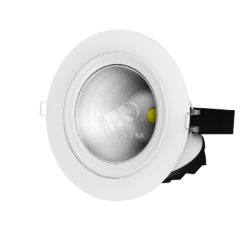 фото Светильник светодиодный ДВО-30Вт Largo LED IP20  1614Лм 3000К с ПРА круглый белый (60140)