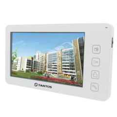 фото Монитор домофона цветной TFT LCD 7 сенсорные кнопки джойстик hand free (Prime white)