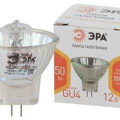 фото Лампа GU4-MR11-50W-12V-30CL (галоген, софит, 50Вт,нейтр, GU4) ЭРА (Б0044749)