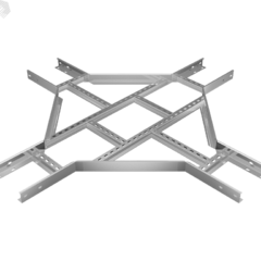фото Х-разветвитель лестничный 50х100х1,5 мм Быстрый монтаж (LO9797)