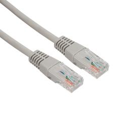 фото Патч-корд U/UTP. категория 5e. RJ45-RJ45. неэкранированный. LSZH серый. 1 м (etm18-8002)