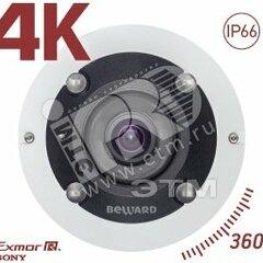 фото Видеокамера IP панорамная Fisheye 12 Мп 1/1.7 КМОПSONY Exmor R 4000x3000 60 к/с H.264               объектив fisheye эл-мех ИК-фильтр                 12В (DC)/PoE?IP66 -40 +50 (BD3990FLM)