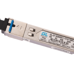 фото Модуль SFP, WDM, 155Mb/1,25Gb/s, одно волокно SM, SC, Tx:1550/Rx:1310 нм, DDM, 8 дБ (до 3 км)       (GL-OT-SG08SC1-1310-1550-D (GL-OT-SG08SC1-1310-1550-D)