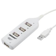 фото Разветвитель USB 2.0 на 4 порта белый (etm18-4105-1)