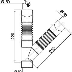 фото Соединение гибкое MAGICOUDE Y-образное D50 мм (79013002)