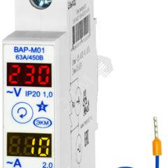 фото Вольтметр/амперметр ВАР-М01 63А/450В УХЛ4 (4680019912226)