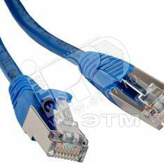фото Промышленный патч-корд UTP IP67 категория 5e с защитными крышками 3 м черный (45499)