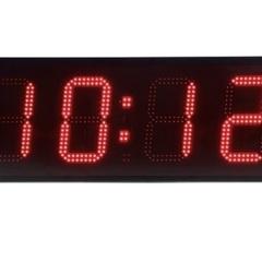 фото Табло времени и температуры HMT LED 10 (часы/минуты) IP54, высота цифр 10см, цвет светодиодов - красный, 110/230В, корпус черный пластик (939313R)