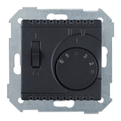 фото Термостат с датчиком в пол с выключателем, S82,82N, графит (82504-38)