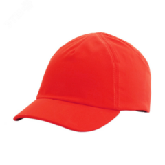 фото Каскетка защитная RZ ВИЗИОН CAP красная (защитная, легкая, укороченный козырек, удобная посадка, улучшенная вентиляция, от -10°C до + 50°C) (98216)