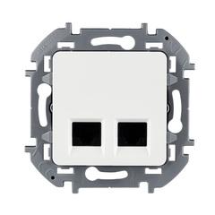 фото INSPIRIA розетка двойная RJ 45  категория 5e  UTP белый (673835)