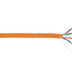 фото Кабель U/UTP 4 пары, Кат.5e, одножильный, медный, внутренний, LSZH, оранжевый, 305м (EC-UU004-5E-LSZH-OR)