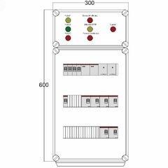 фото Щит управления электрообогревом DEVIBOX FHR 3x2800 D330 (в комплекте с терморегулятором и датчиком температуры) (DBFR10)