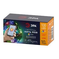 фото Гирлянда Нить с пультом, RGB, 10 м, 220 V, с таймер, с музыкой, с упр. через моб. прилож., длина провод ЕGNIG - PU-1 ЭРА (Б0055993)