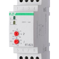 фото Терморегулятор RT-823 (+60°C-+95°C) на шину DIN, с датчиком RT823 на проводе, 16А (140F1083R)