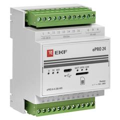 фото Контроллер базовый ePRO удаленного управления     6вх\4вых 230В WiFi GSM EKF PROxima (ePRO-6-4-230-WG)